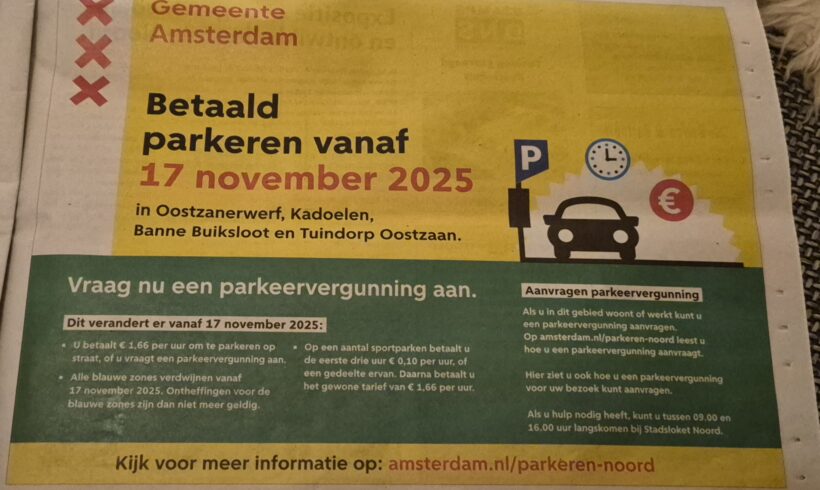 Gratis parkeren blijft!