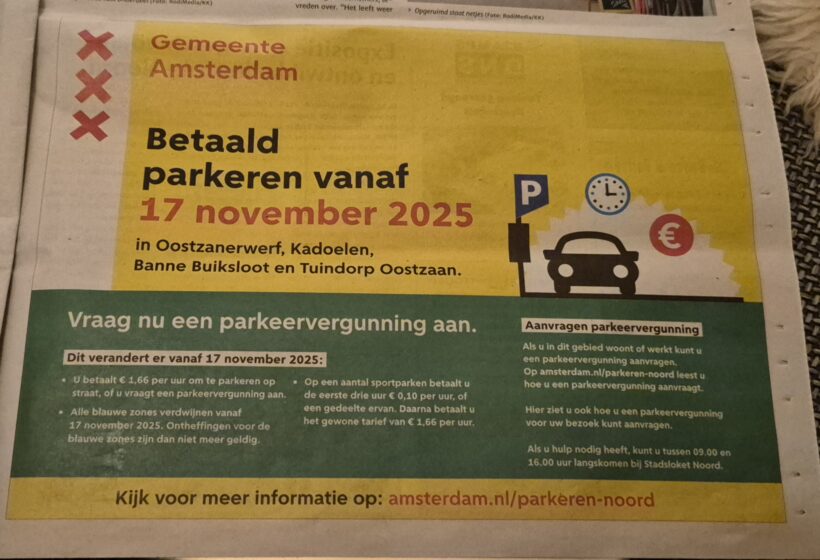 Gratis parkeren blijft! Gratis parkeren blijft!